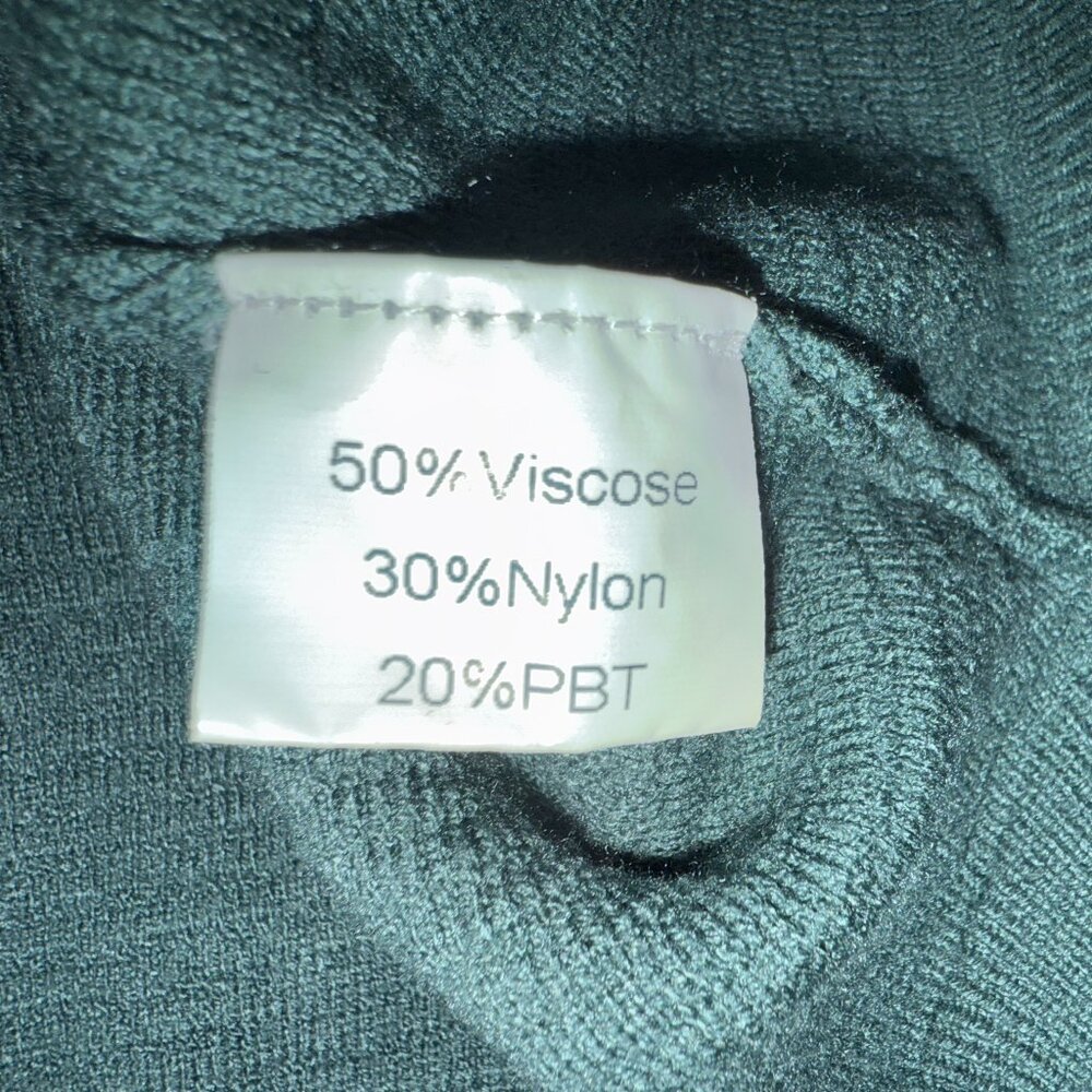 Anrabess Teal Quarter-Zip Ribbed Sweater | Women’s Medium | Oversized Collared P - Picture 8 of 8